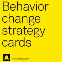 Behavior Change Strategy Cards
